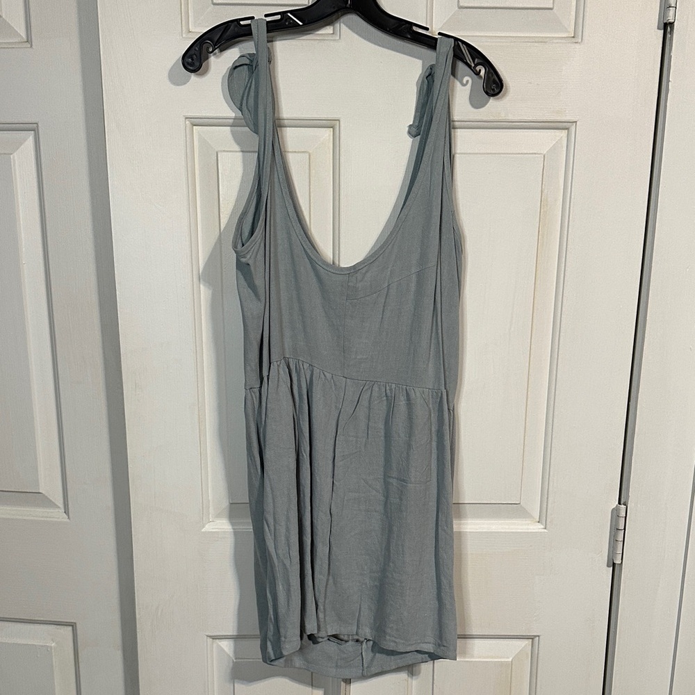NWT women’s light blue romper size XL